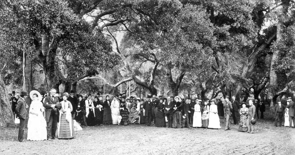 Lawn Party under the Date Palms, Glen Annie, Col_ W_W_ Hollister's, Santa Barbara, 1885b