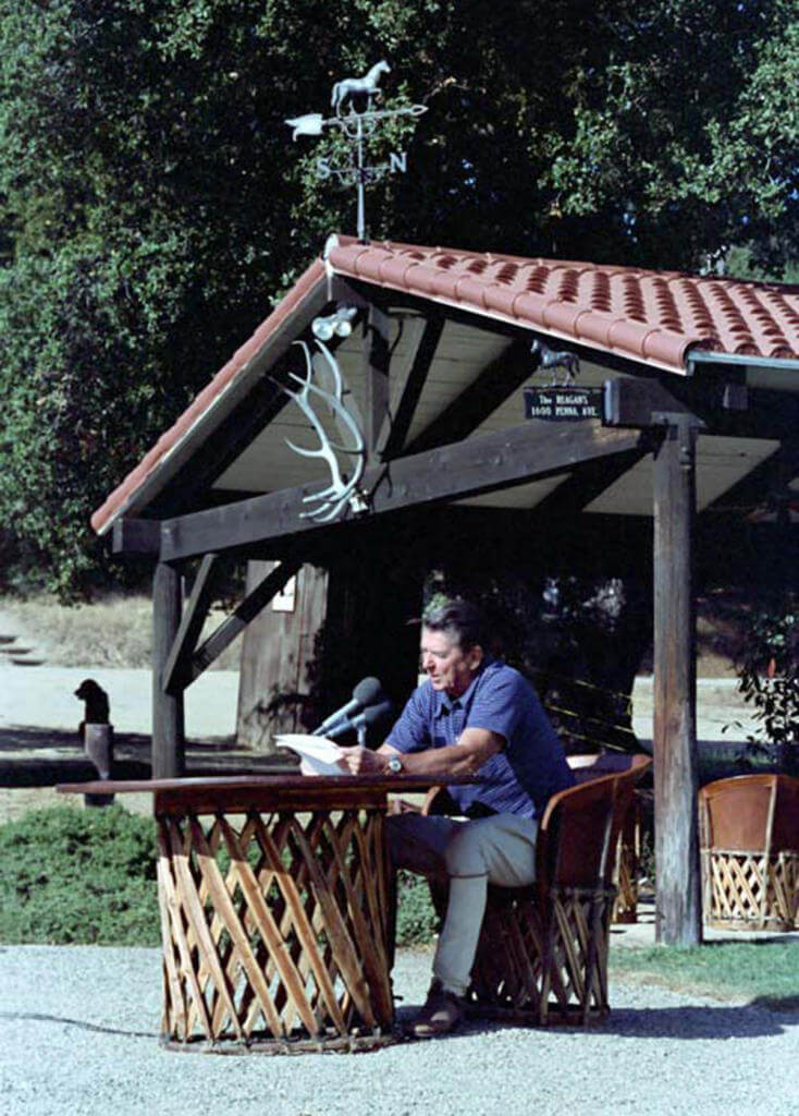 Reagan at the ranch